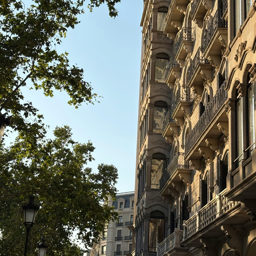 Fachada de un edificio de Barcelona